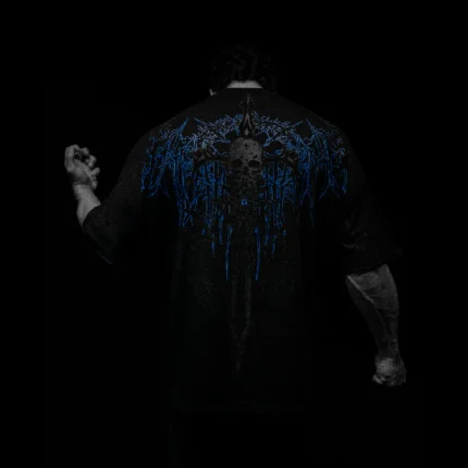 Breathedivinity Bone Splitter Oversized T shirt MOONLIGHT BLUE 3.webp