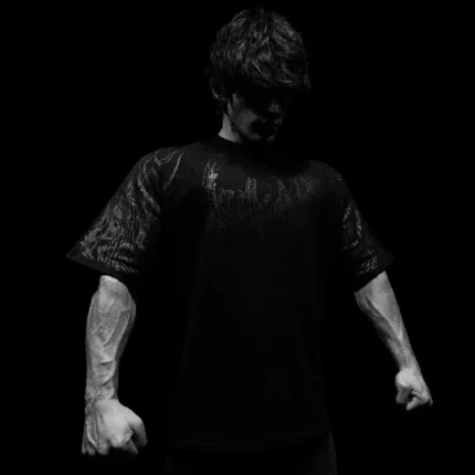 Breathedivinity Hellfire Oversized T Shirt DARKNESS.webp