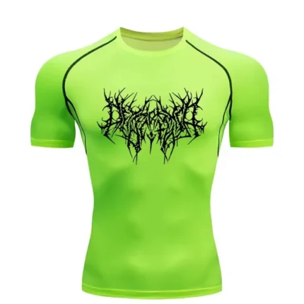 Breathedivinity Hellfire Oversized T Shirt VOID Green 4.webp