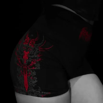 Breathedivinity Void Tech™ Cathedral Shorts BLACKRED 2.webp